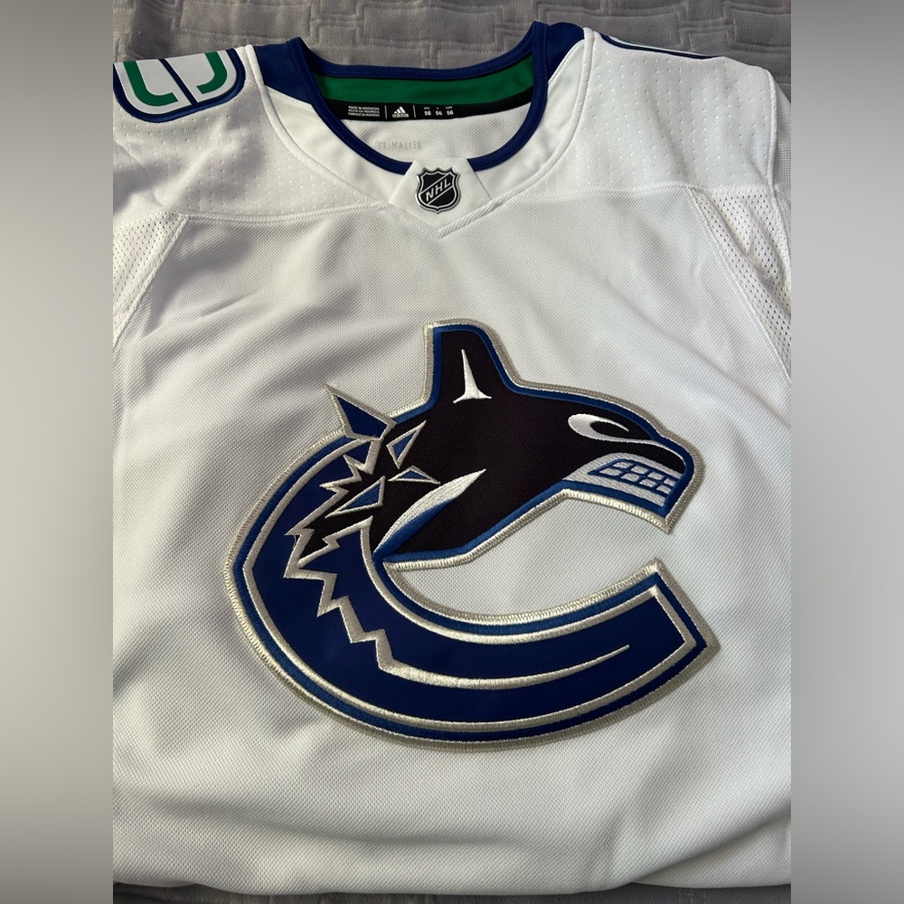 Vancouver Canucks Authentic Adidas Hockey Jersey (Size 56 - XXL)